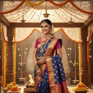 Kanchi Queen Kanchipuram silk sarees collection at a boutique in Chengalpattu